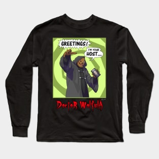 Dr. Wolfula - Comic Swirl Long Sleeve T-Shirt